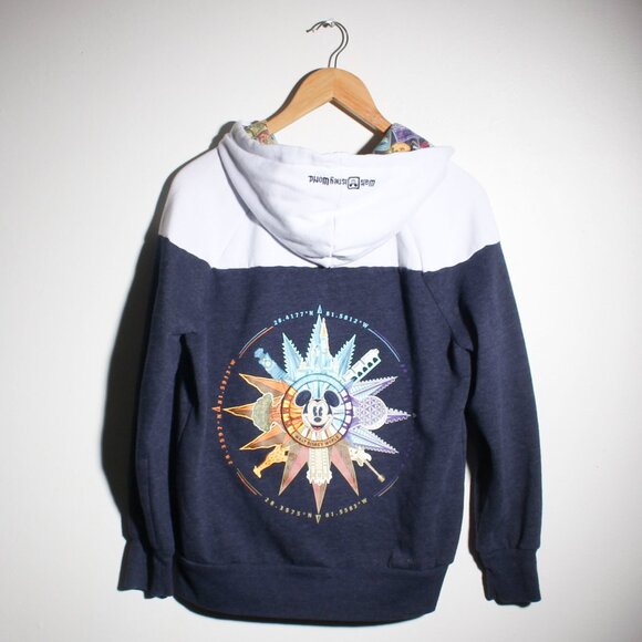 Disney World Hoodie Medium Blue Full Zip Mickey Mouse (Youth) - Picture 2 of 7